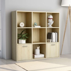 Bibliotecă, stejar Sonoma, 98 x 30 x 98 cm, PAL