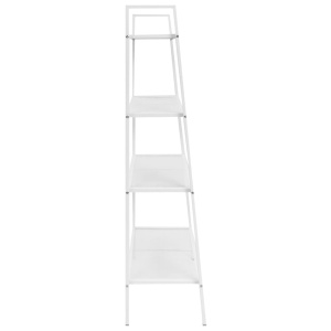 Bibliotecă tip scară, 4 trepte, metal, alb - Img 3