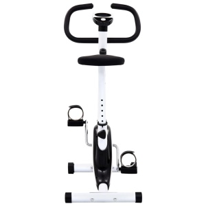 Bicicletă fitness cu curea de rezistență, negru - Img 8