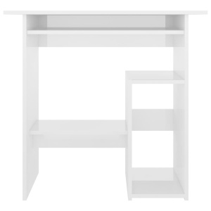 Birou, alb extralucios, 80 x 45 x 74 cm, PAL - Img 4