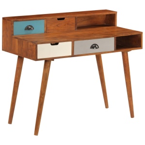 Birou de scris, 110x50x90 cm, lemn masiv de acacia - Img 4