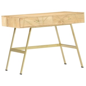 Birou de scris cu sertare, 100 x 55 x 75 cm, lemn masiv mango - Img 6