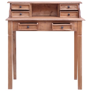Birou de scris cu sertare, 90x50x101 cm, lemn masiv reciclat - Img 3