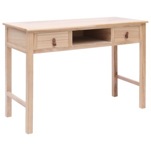 Birou de scris, culoare naturală, 110 x 45 x 76 cm, lemn - Img 7