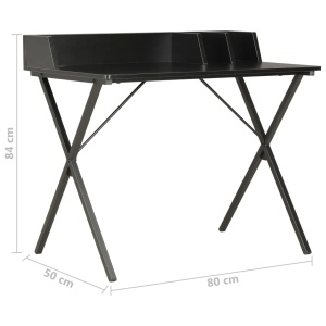 Birou, negru, 80x50x84 cm - Img 6