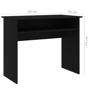 Birou, negru, 90 x 50 x 74 cm, PAL - Img 5