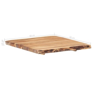 Blat de masă, 60x60x3,8 cm, lemn masiv de acacia - Img 4