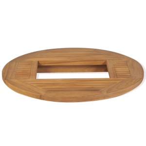 Blat de masă pentru lada de bere, 70 cm, lemn de tec - Img 3