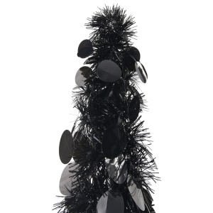 Brad de Crăciun artificial tip pop-up, negru, 120 cm, PET - Img 2