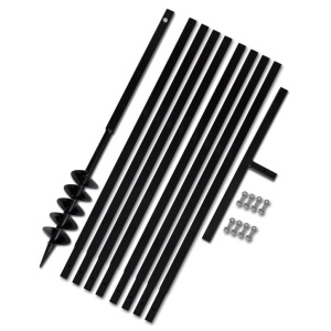 Burghiu manual găuri in pământ 100 mm cu tub prelungitor 9 m