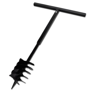 Burghiu manual găuri in pământ 180 mm cu tub prelungitor 9 m - Img 8