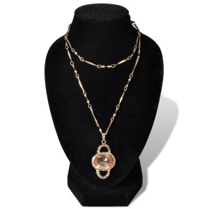 Bust negru prezentare coliere 9 x 8,5 x 15 cm, 4 buc - Img 3