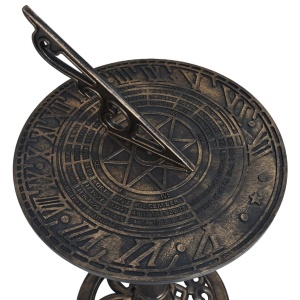 Cadran solar, bronz, 35,5 x 82 cm, plastic - Img 2