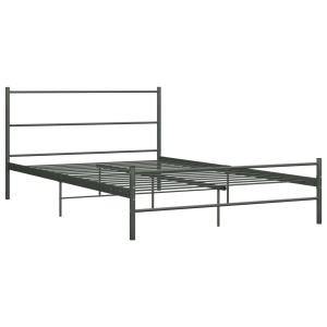 Cadru de pat, gri, 140 x 200 cm, metal - Img 2