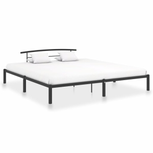 Cadru de pat, negru, 180 x 200 cm, metal