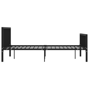Cadru de pat, negru, 180 x 200 cm, metal - Img 4