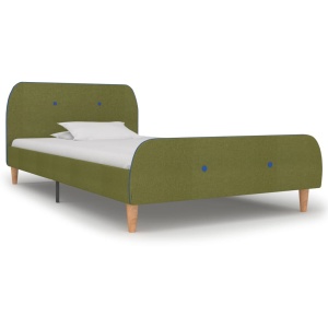Cadru de pat, verde, 90 x 200 cm, material textil