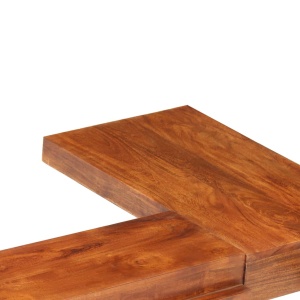 Cadru pat futon, stil japonez, 100 x 200 cm, lemn masiv acacia - Img 5