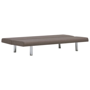 Canapea extensibilă, gri taupe, poliester - Img 10
