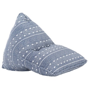 Canapea tip sac, indigo, material textil, petice - Img 10