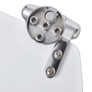 Capac WC cu inchidere silențioasă alb MDF design simplu - Img 6