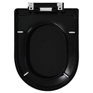 Capac WC inchidere silențioasă, eliberare rapidă, negru - Img 8