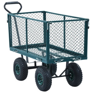 Cărucior manual de grădină, verde, 350 kg - Img 2