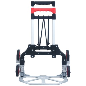 Cărucior pliabil pentru scări, 70 kg, argintiu, aluminiu - Img 3