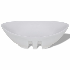 Chiuvetă din ceramică ovală cu preaplin 59 x 38,5 cm - Img 7