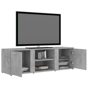 Comodă TV, gri beton, 120 x 34 x 37 cm, PAL - Img 8