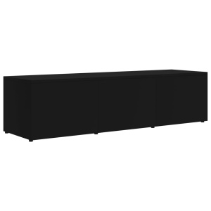 Comodă TV, negru, 120 x 34 x 30 cm, PAL - Img 2