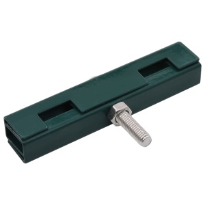 Conector in formă de U grilaj grădină, 10 seturi, verde - Img 2