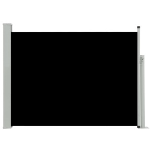 Copertină laterală retractabilă de terasă, negru, 100x500 cm - Img 2