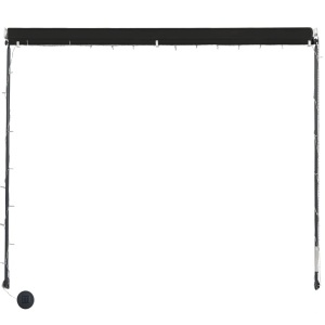 Copertină retractabilă cu LED, antracit, 150 x 150 cm - Img 5