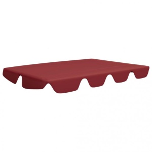 Copertină rezervă leagăn grădină roșu vin 192x147 cm 270 g/m - Img 2