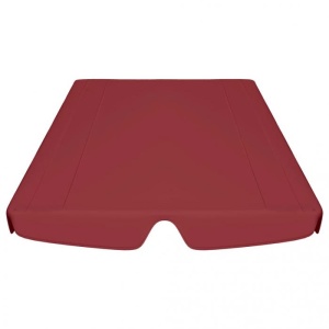 Copertină rezervă leagăn grădină, roșu vin, 226x186 cm 270 g - Img 4