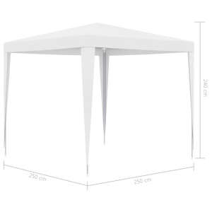 Cort de petrecere, alb, 2,5 x 2,5 m - Img 6