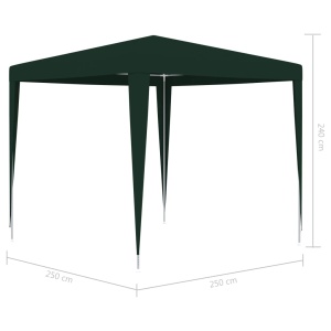 Cort de petrecere profesional, verde, 2,5 x 2,5 m, 90 g/m² - Img 5