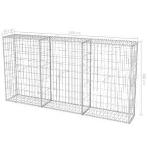 Coș gabion, 100 x 50 x 100 cm, oțel galvanizat - Img 6