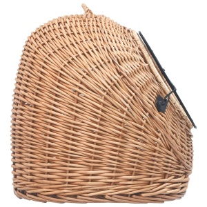 Coș transport pentru pisici, 60x45x45 cm, răchită naturală - Img 5