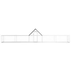 Coteț de găini, 10 x 2 x 2 m, oțel galvanizat - Img 2