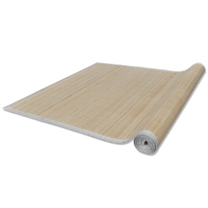 Covor din bambus, 100 x 160 cm, natural - Img 3