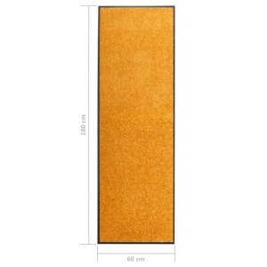 Covoraș de ușă lavabil, portocaliu, 60 x 180 cm - Img 5