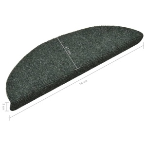 Covorașe scări autoadezive 15 buc. verde 56x17x3 cm stil punch - Img 6