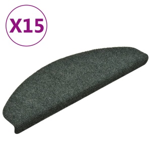 Covorașe scări autoadezive 15 buc verde 65x21x4 cm stil punch - Img 2