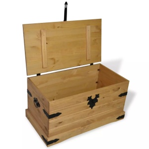 Cufăr depozitare din pin mexican Corona Range 91 x 49,5 x 47 cm - Img 2