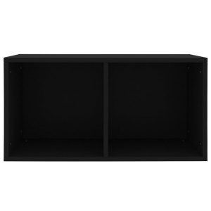 Cutie de depozitare vinyl-uri, negru, 71 x 34 x 36 cm, PAL - Img 4