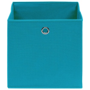 Cutii depozitare, 10 buc., bleu, 32x32x32 cm, textil - Img 4