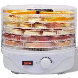 Deshidrator de alimente cu 6 tăvi rotund