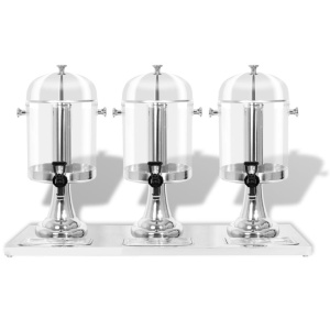 Dozator triplu de suc, oțel inoxidabil, 3 x 8 L - Img 3